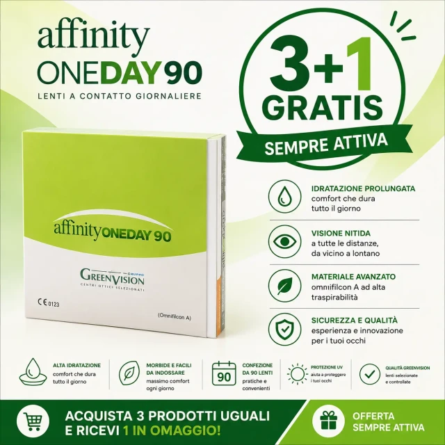 Lenti a contatto giornaliere Affinity GreenDay Easy - 90 lenti
