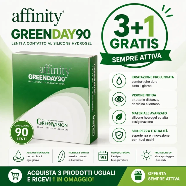 Lenti a contatto giornaliere Affinity GreenDay - 90 lenti