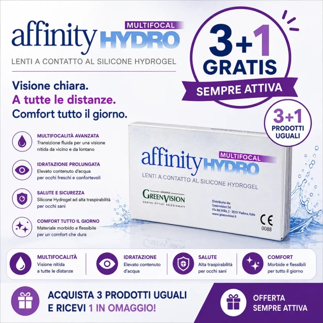 Lenti a contatto progressive mensili Affinity Hydro multifocali