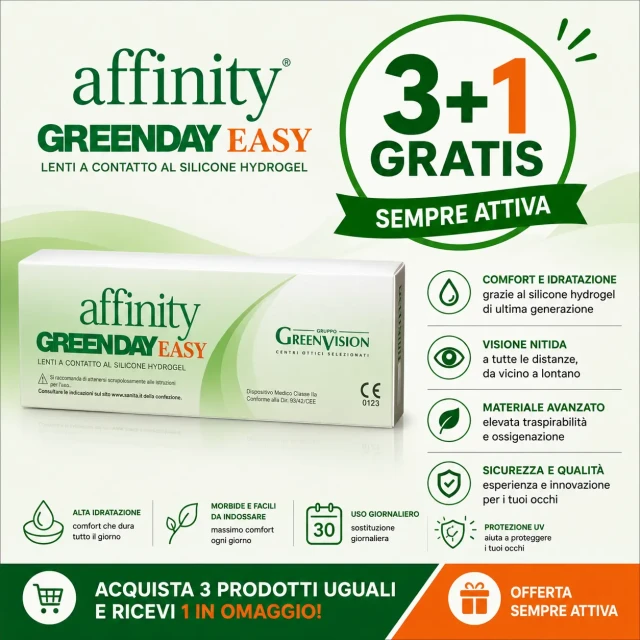 Lenti a contatto giornaliere Affinity GreenDay Easy - 30 lenti