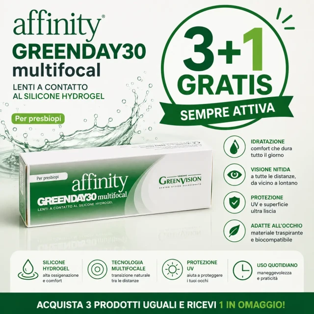 Lenti a contatto giornaliere Affinity GreenDay Multifocali - 30 lenti