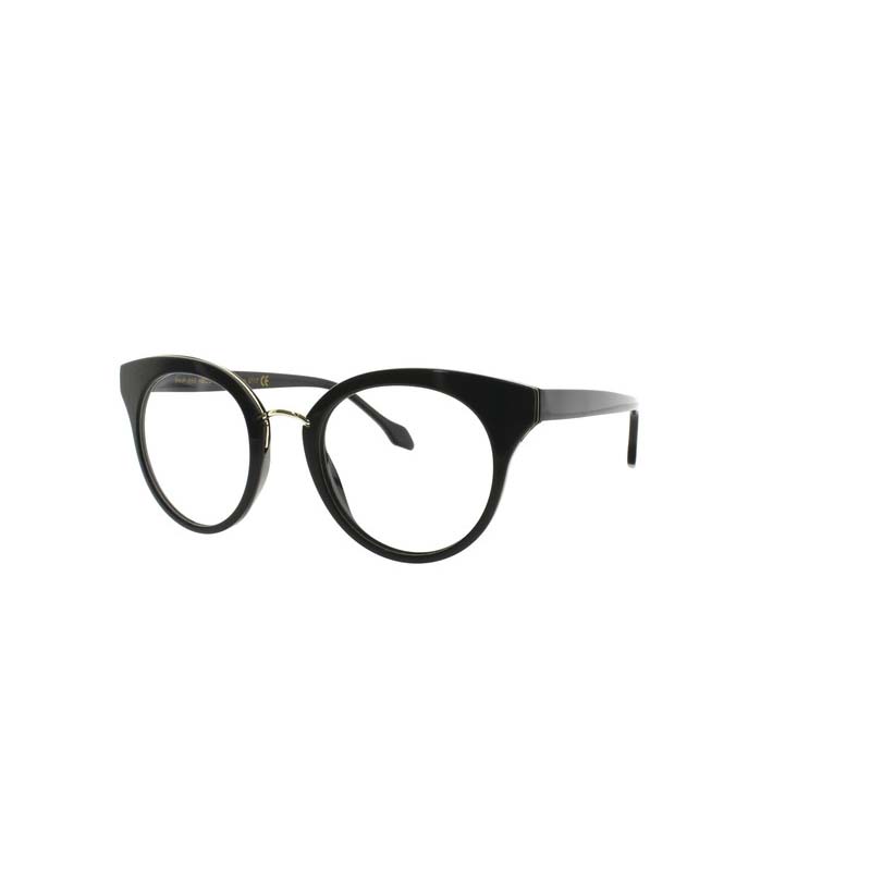 Occhiali da vista neri con ponte in oro Philosopheyes con Calibro 50 | Opto  Vision