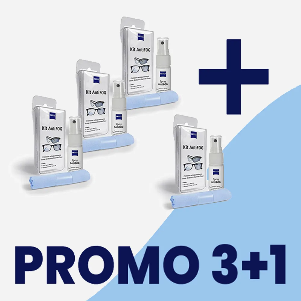 Antifog Kit antiappannante microfibra Zeiss 15ml PROMO 3+1