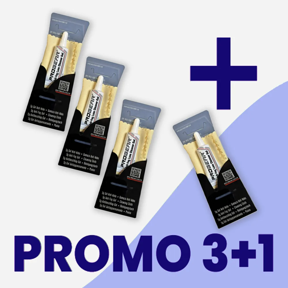 gel progear antiappannante microfibra PROMO 3+1