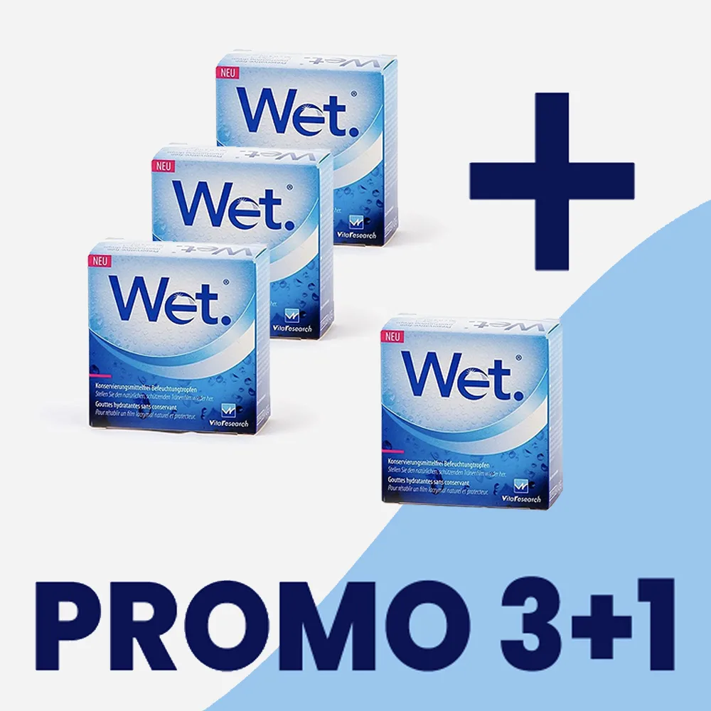 Wet monodose gocce oculari lenti contatto 20 filiale 0,4 ml PROMO 3+1