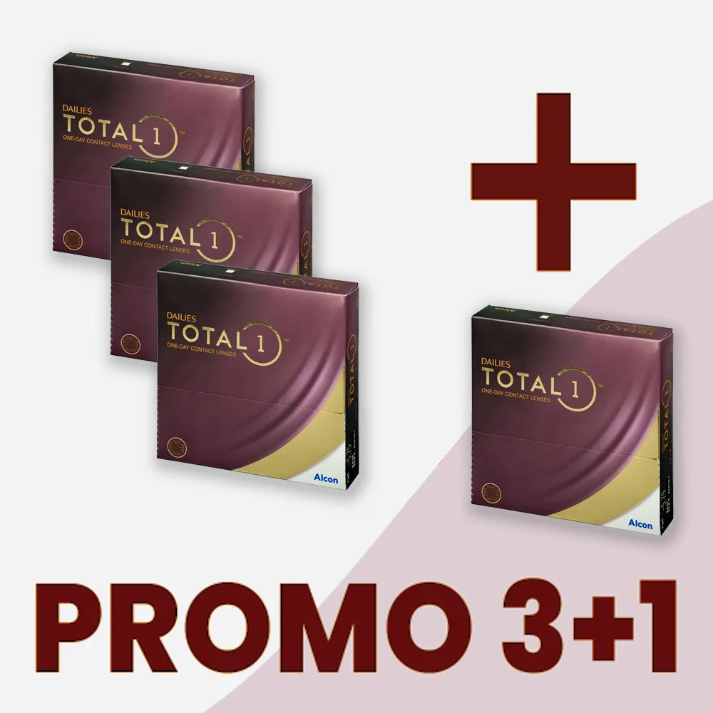 Lenti a contatto giornaliere DAILIES TOTAL1® - 90 lenti PROMO 3+1